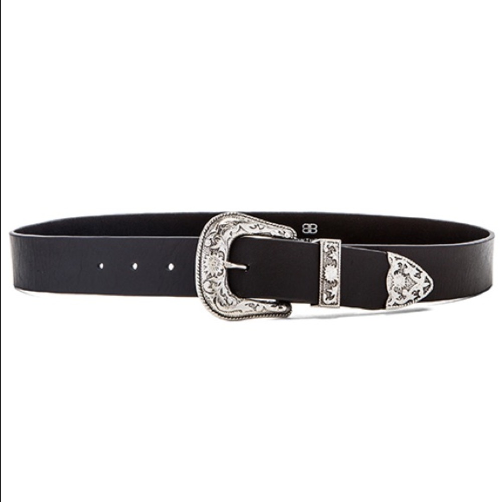 B-low the belt Frank hip belt in black and silver